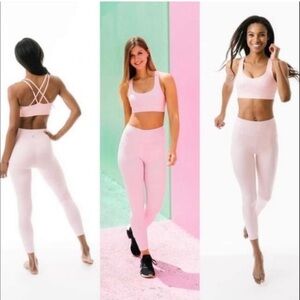 Zyia Pink Unicorn Set. Size 12 Pink 🦄 Leggings. Size XL Pink 🦄 Sports Bra.